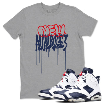 6s Olympic shirts to match jordans New Mindset sneaker match tees Air Jordan 6 Olympic Sneaker Shirts SNRT Sneaker Tees streetwear brand Heather Grey 1 unisex cotton tee