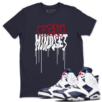 6s Olympic shirts to match jordans New Mindset sneaker match tees Air Jordan 6 Olympic Sneaker Shirts SNRT Sneaker Tees streetwear brand Navy 1 unisex cotton tee