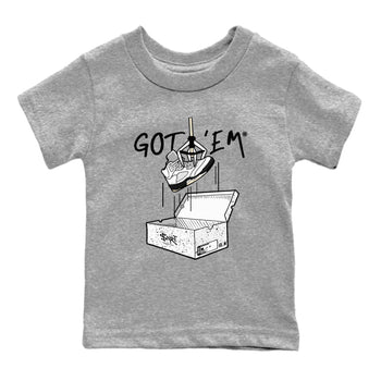 5s White Black shirts to match jordans New Treasure Hunter sneaker match tees Air Jordan 5 Retro White Black match shoes to clothes SNRT Sneaker Tees Youth Baby Heather Grey 2 tee