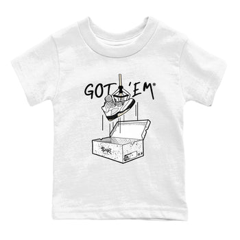 5s White Black shirts to match jordans New Treasure Hunter sneaker match tees Air Jordan 5 Retro White Black match shoes to clothes SNRT Sneaker Tees Youth Baby White 2 tee