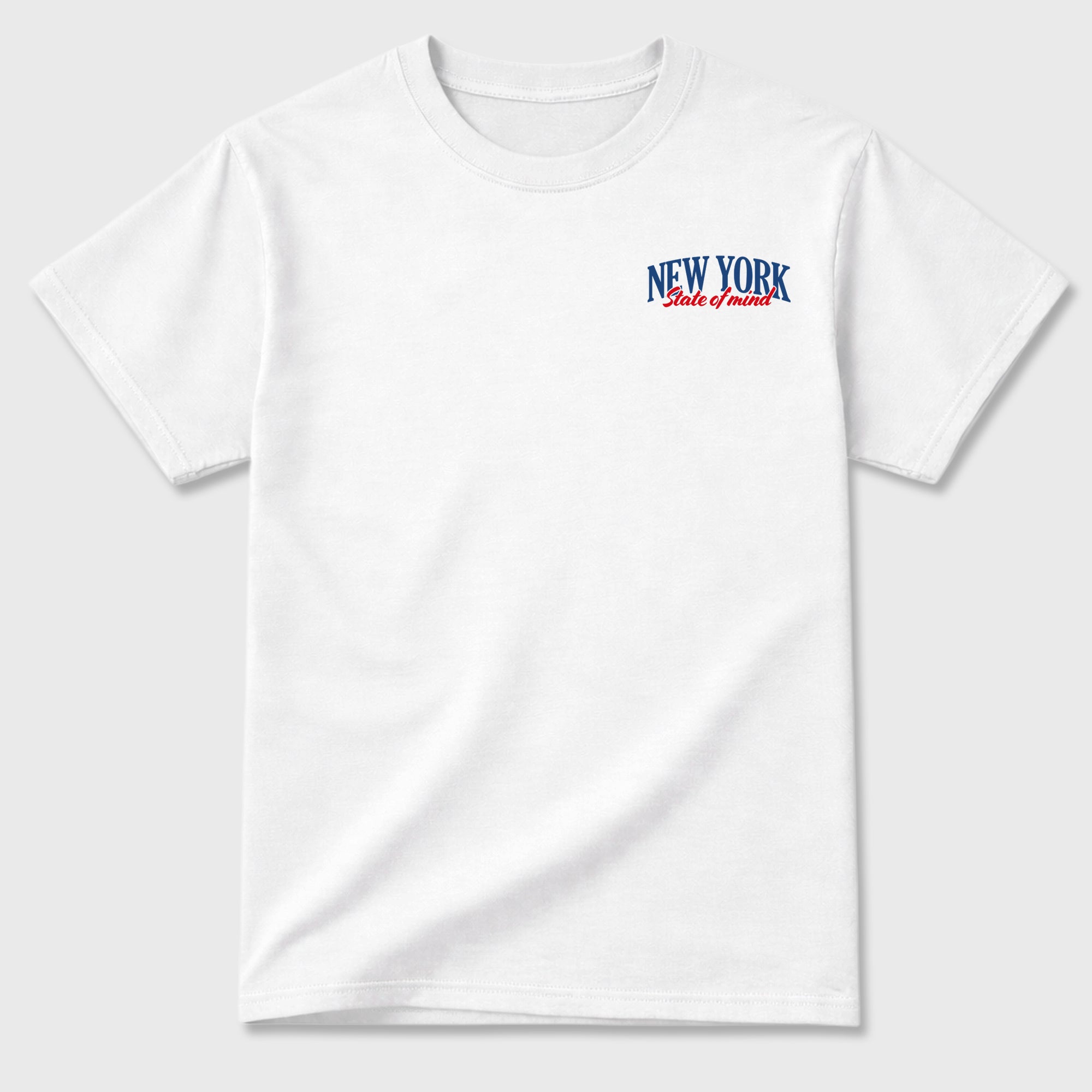 New York State of Mind Graphic T-Shirt sneaker match tee designed for the sneakers, featuring coordinated color options for a perfect streetwear match. White shirt.