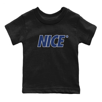 1s Midnight Navy shirts to match jordans Nice Smile sneaker match tees Air Jordan 1 Midnight Navy match shoes to clothes SNRT Sneaker Tees Youth Baby Black 2 tee