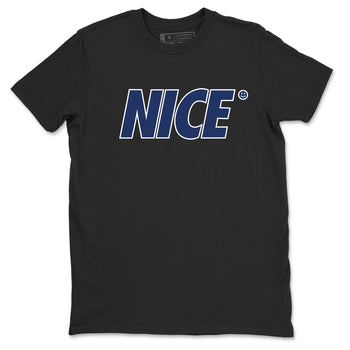 1s Midnight Navy shirts to match jordans Nice Smile sneaker match tees Air Jordan 1 Midnight Navy match shoes to clothes SNRT Sneaker Tees unisex cotton Black 2 shirts