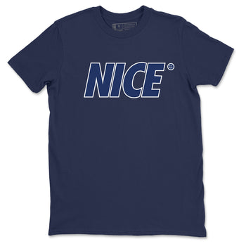 1s Midnight Navy shirts to match jordans Nice Smile sneaker match tees Air Jordan 1 Midnight Navy match shoes to clothes SNRT Sneaker Tees unisex cotton Navy 2 shirts