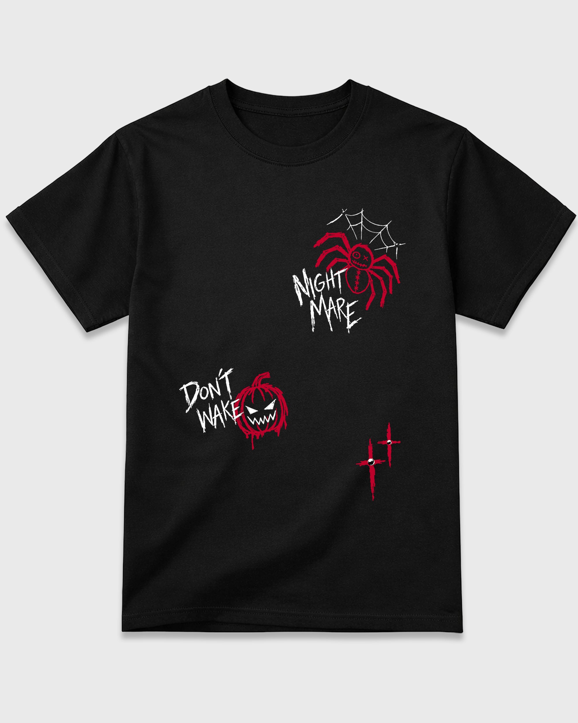 Nightmare Doodles Graphic T-Shirt featuring original streetwear artwork designed to match the Air Force 1 Nightmare. Black 2 Graphic T-Shirt.
