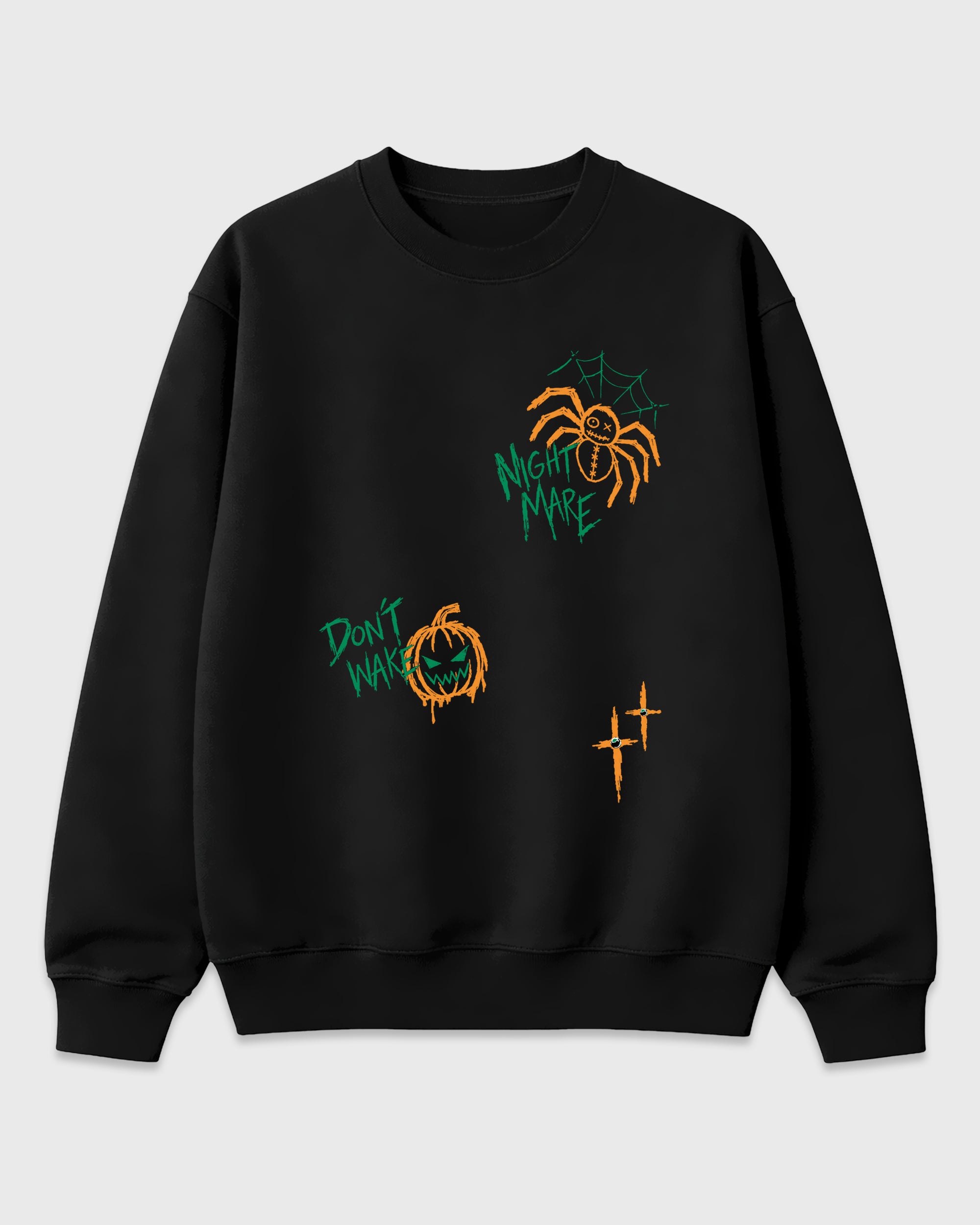Nightmare Doodles Graphic T-Shirt featuring original streetwear artwork designed to match the Air Jordan 11 Green Screen. Black 2 Graphic Tee.