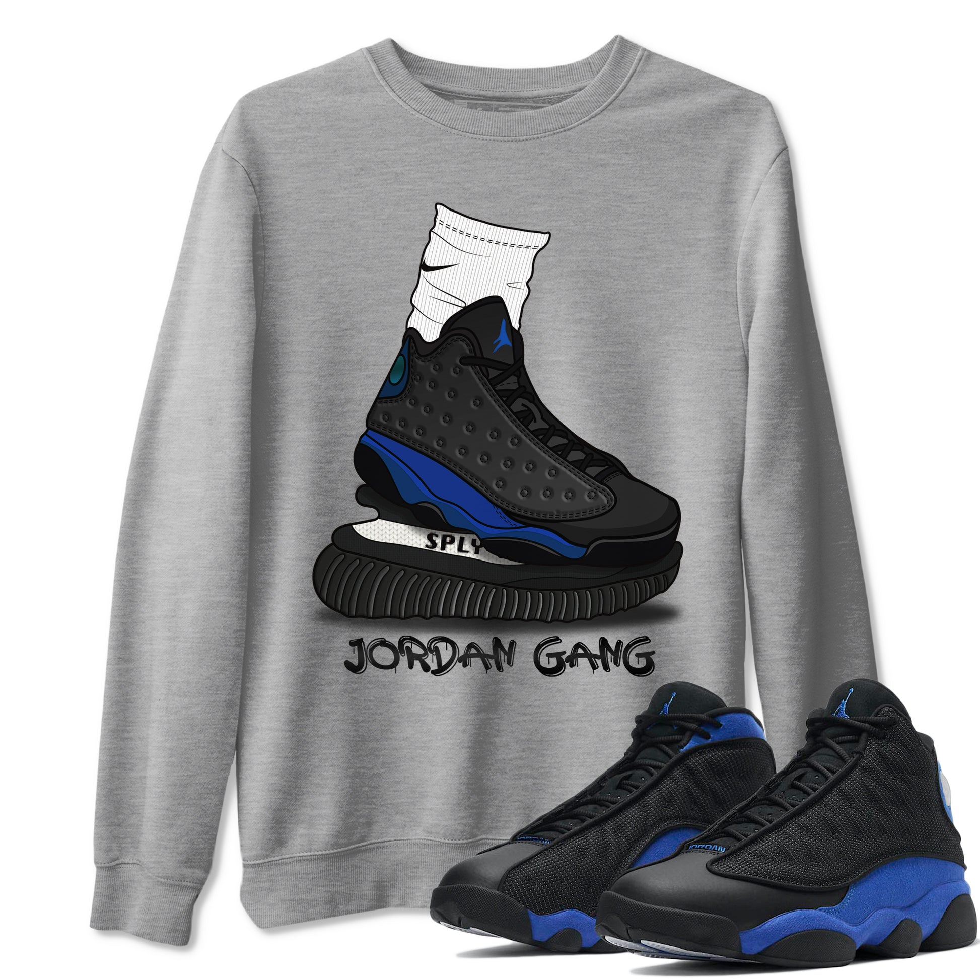 Jordan Gang Adult Tops - Air Jordan 13 Hyper Royal - SNRT Sneaker T-shirts