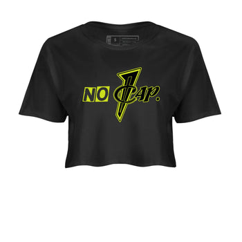 Foams One Black Volt shirts to match jordans No Cap sneaker match tees Air Foamposite One Black and Volt match shoes to clothes SNRT Sneaker Tees unisex cotton Black 2 crop tee