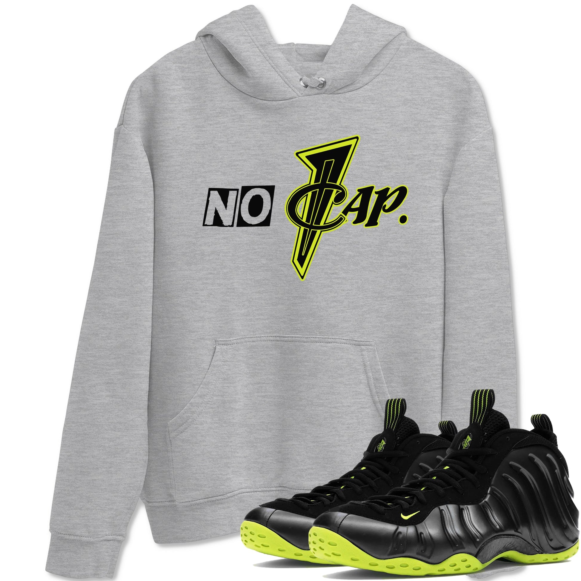 Foams One Black Volt shirts to match jordans No Cap sneaker match tees Air Foamposite One Black and Volt match shoes to clothes SNRT Sneaker Tees unisex cotton Heather Grey 1 shirts