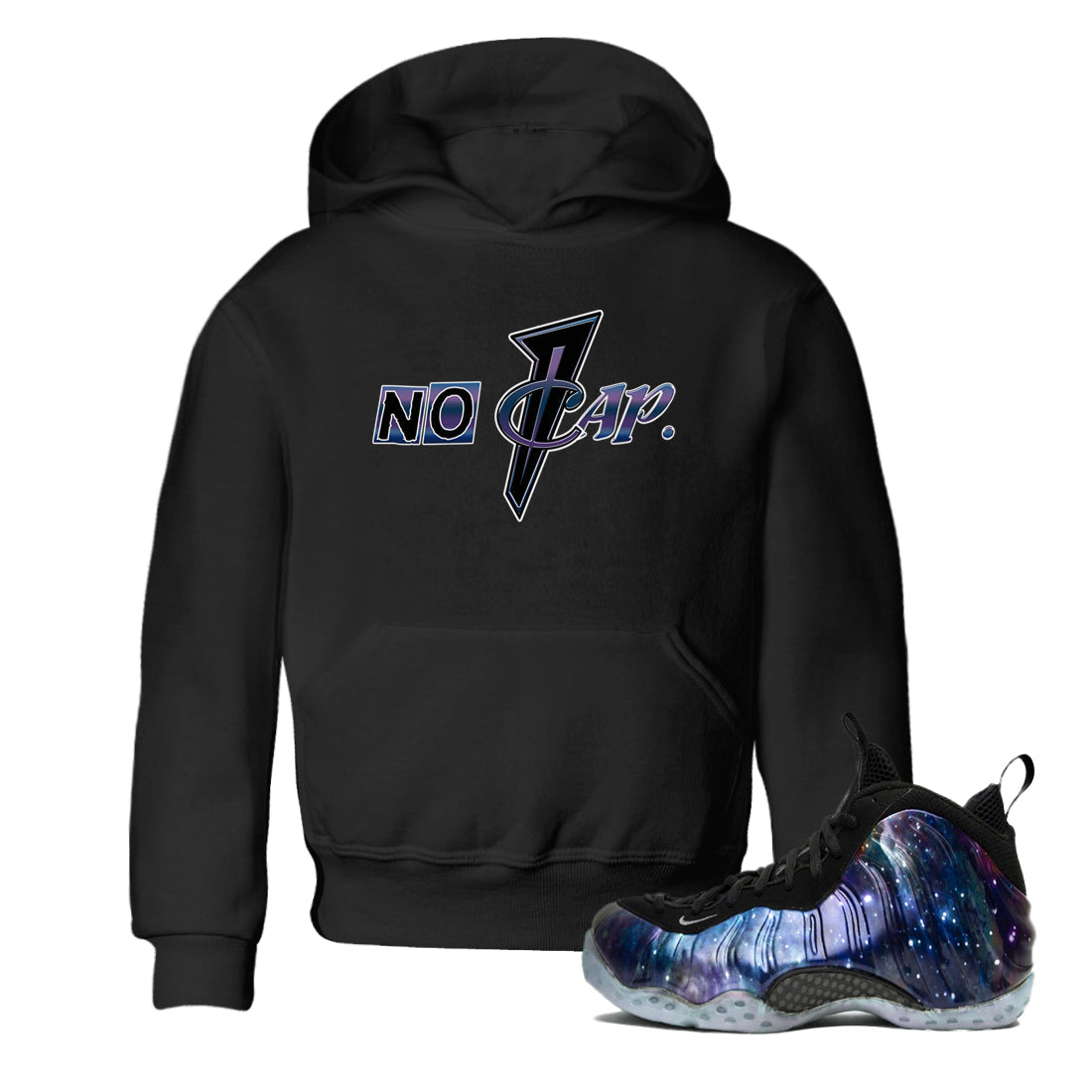 Air Foamposite One Galaxy shirts to match jordans No Cap sneaker match tees Air Foamposite One Galaxy SNRT Sneaker Release Tees Youth Baby Black 1 crew neck shirts