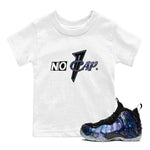 Air Foamposite One Galaxy shirts to match jordans No Cap sneaker match tees Air Foamposite One Galaxy SNRT Sneaker Release Tees Youth Baby White 1 crew neck shirts