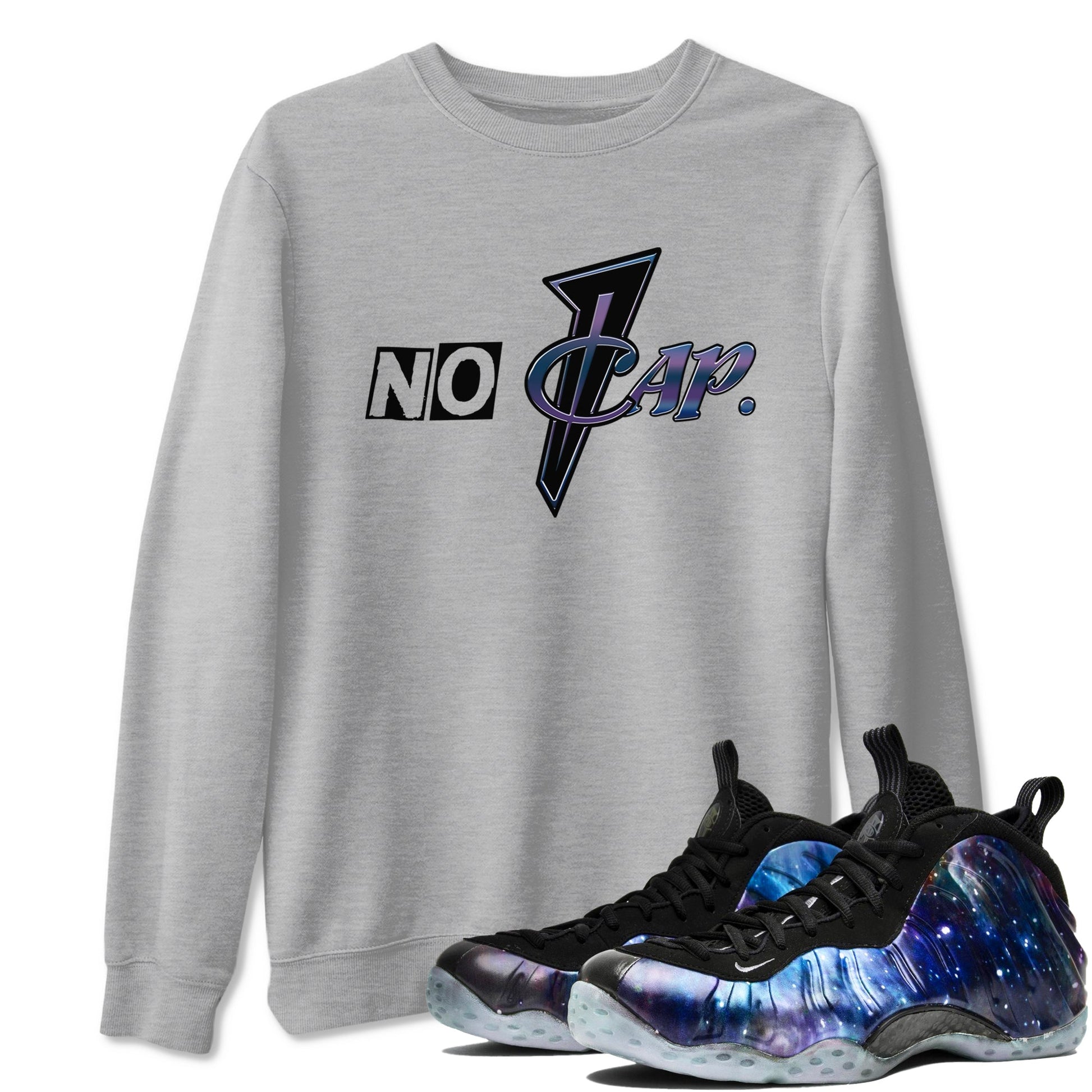 Air Foamposite One Galaxy shirts to match jordans No Cap sneaker match tees Air Foamposite One Galaxy SNRT Sneaker Release Tees unisex cotton Heather Grey 1 crew neck shirts