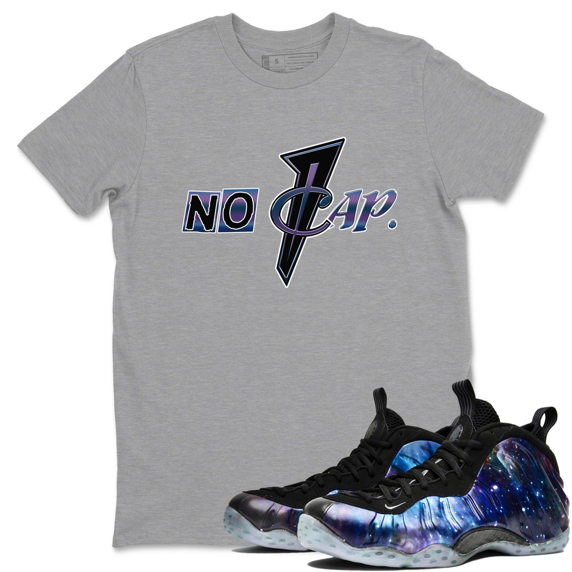 Air Foamposite One Galaxy shirts to match jordans No Cap sneaker match tees Air Foamposite One Galaxy SNRT Sneaker Release Tees unisex cotton Heather Grey 1 crew neck shirts