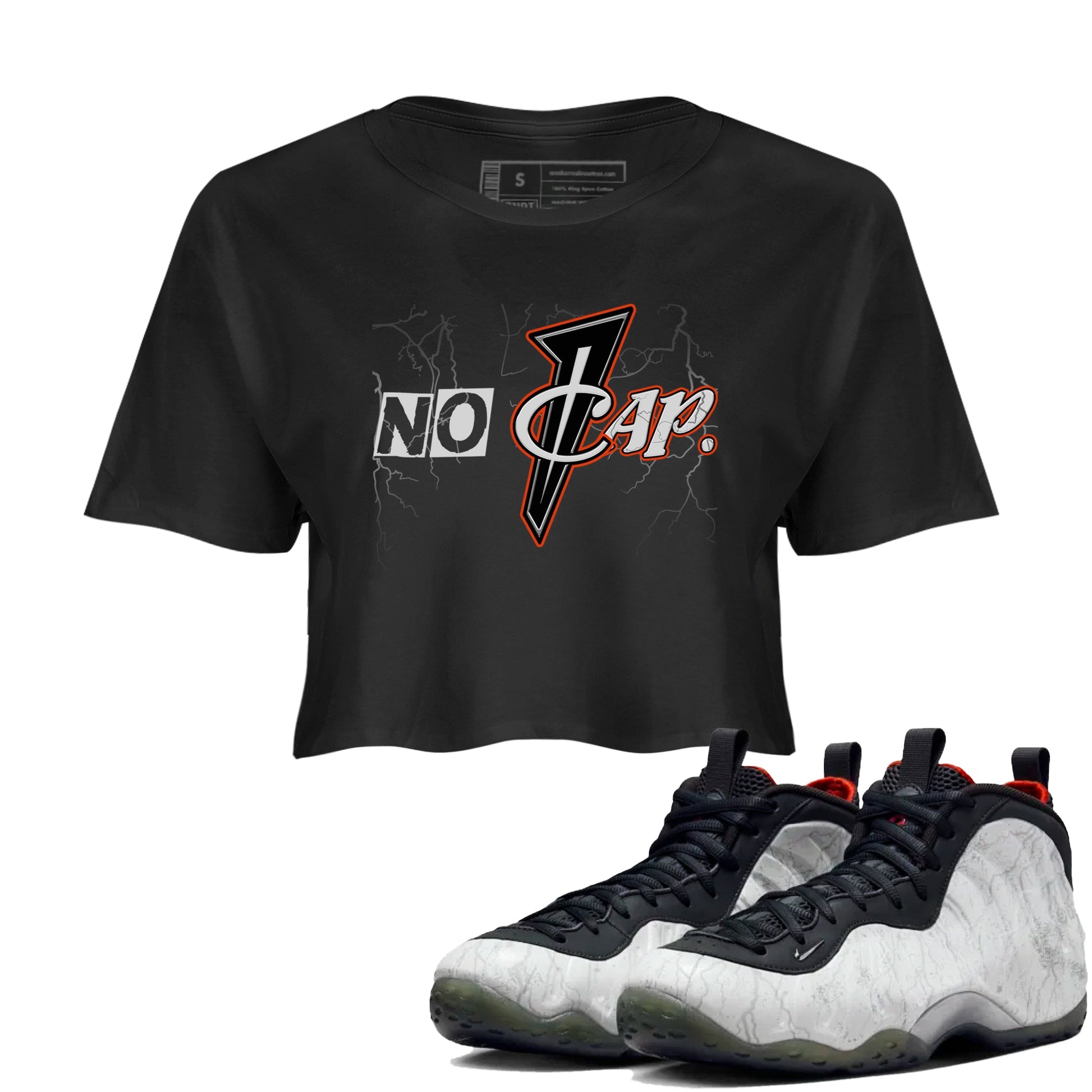 Foams One Jin shirts to match jordans No Cap sneaker match tees Air Foamposite One Jin match shoes to clothes SNRT Sneaker Tees unisex cotton Black 1 crop tee
