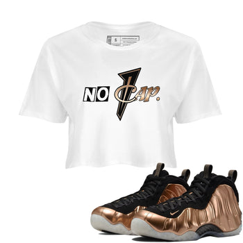 Air Foamposite One Metallic Copper shirts to match jordans No Cap sneaker match tees Air Foamposite One Metallic Copper SNRT Sneaker Release Tees unisex cotton White 1 Crop Shirts