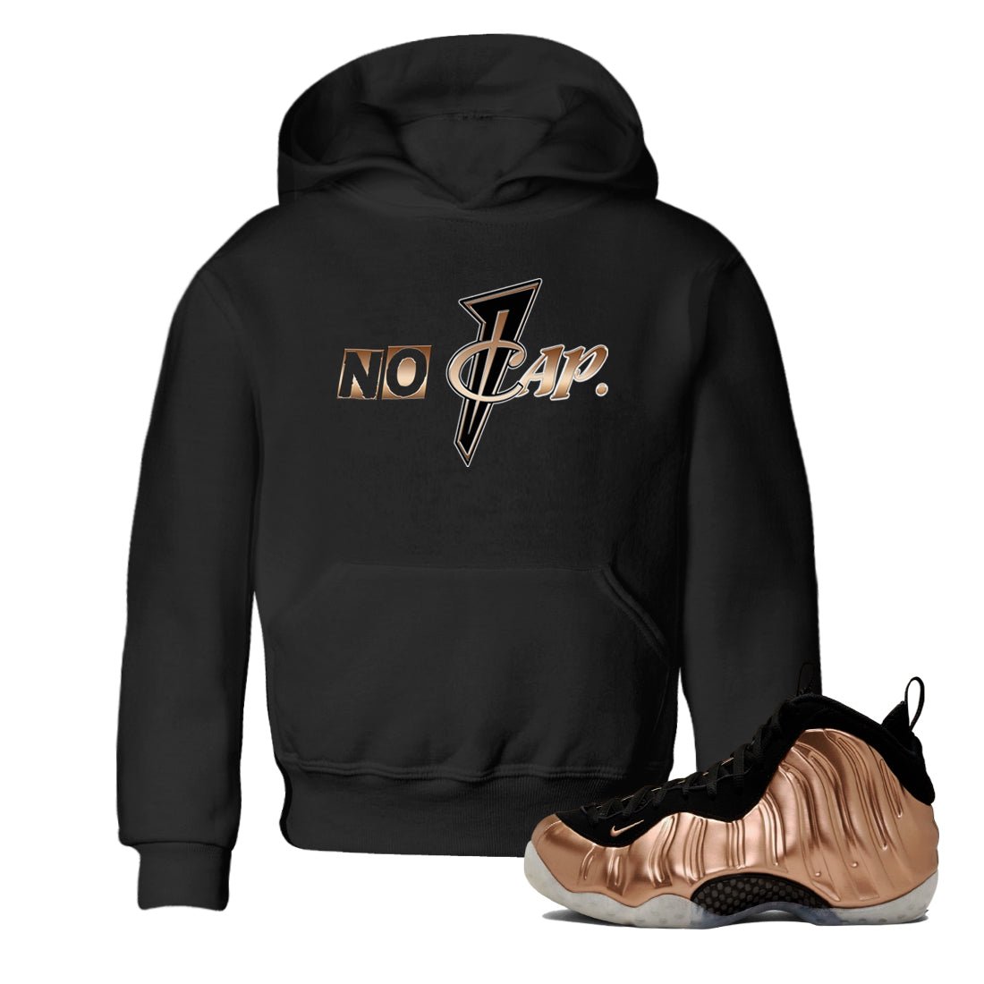 Air Foamposite One Metallic Copper shirts to match jordans No Cap sneaker match tees Air Foamposite One Metallic Copper SNRT Sneaker Release Tees Youth Baby Black 1 crew neck shirts
