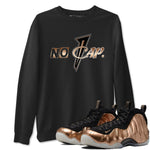 Air Foamposite One Metallic Copper shirts to match jordans No Cap sneaker match tees Air Foamposite One Metallic Copper SNRT Sneaker Release Tees unisex cotton Black 1 crew neck shirts