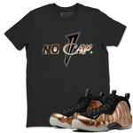 Air Foamposite One Metallic Copper shirts to match jordans No Cap sneaker match tees Air Foamposite One Metallic Copper SNRT Sneaker Release Tees unisex cotton Black 1 crew neck shirts