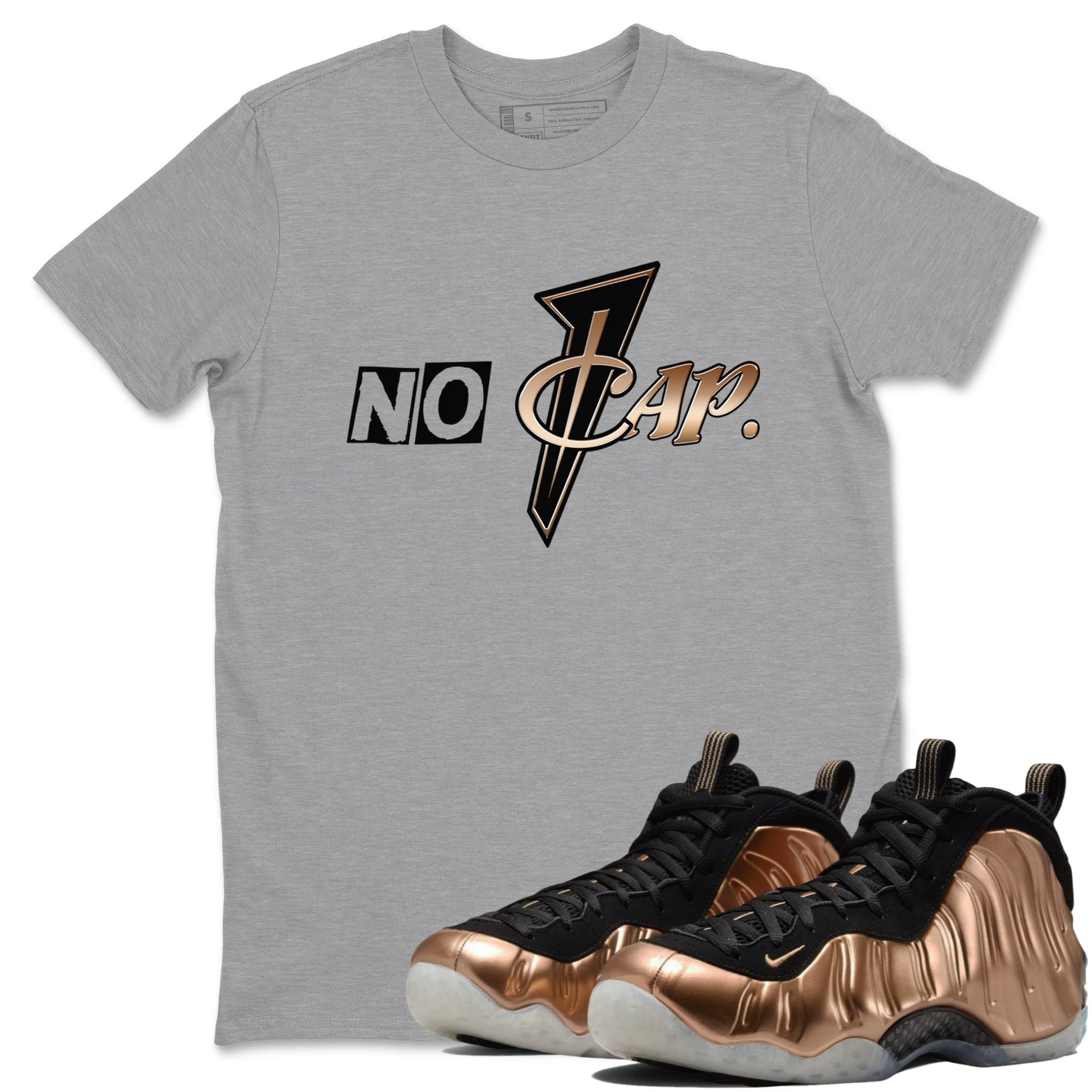 Air Foamposite One Metallic Copper shirts to match jordans No Cap sneaker match tees Air Foamposite One Metallic Copper SNRT Sneaker Release Tees unisex cotton Heather Grey 1 crew neck shirts