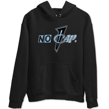 No Cap sneaker match t-shirt styled to complete your fit with the Air Foamposite One Psychic Blue sneakers, shown in Black 2.