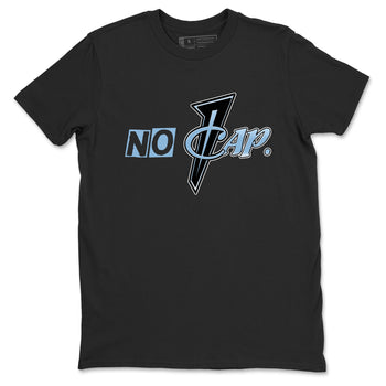 No Cap sneaker match t-shirt styled to complete your fit with the Air Foamposite One Psychic Blue sneakers, shown in Black 2.