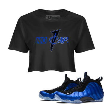 Air Foamposite One Royal shirts to match jordans No Cap sneaker match tees Air Foamposite One Royal SNRT Sneaker Release Tees unisex cotton Black 1 Crop Shirts