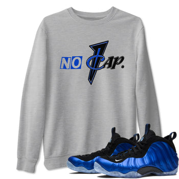 Air Foamposite One Royal shirts to match jordans No Cap sneaker match tees Air Foamposite One Royal SNRT Sneaker Release Tees unisex cotton Heather Grey 1 crew neck shirts
