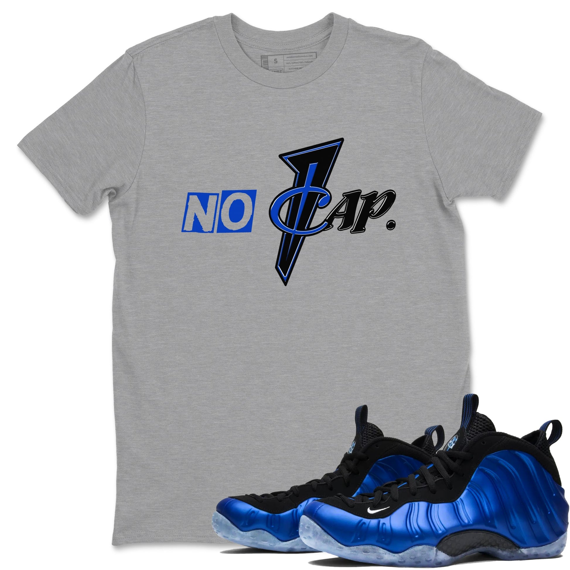 Air Foamposite One Royal shirts to match jordans No Cap sneaker match tees Air Foamposite One Royal SNRT Sneaker Release Tees unisex cotton Heather Grey 1 crew neck shirts