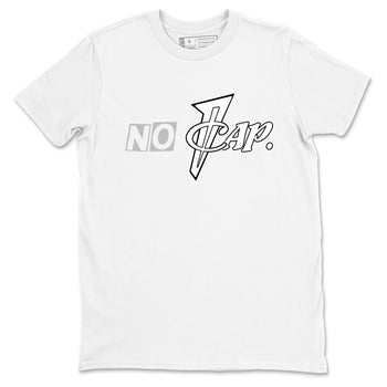 No Cap sneaker match t-shirt styled to complete your fit with the Air Foamposite One Triple White sneakers, shown in White 2.