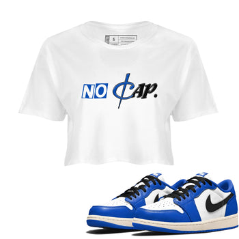 1s Game Royal shirts to match jordans No Cap sneaker match tees Air Jordan 1 Retro Low OG Game Royal match shoes to clothes SNRT Sneaker Tees unisex cotton White 1 crop tee