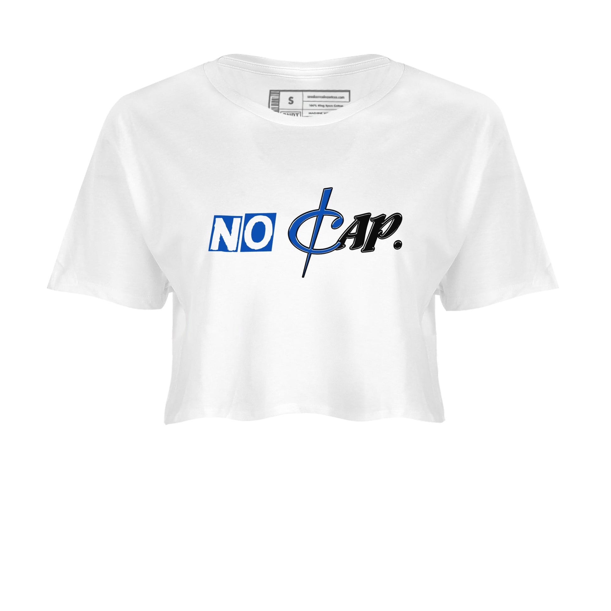 1s Game Royal shirts to match jordans No Cap sneaker match tees Air Jordan 1 Retro Low OG Game Royal match shoes to clothes SNRT Sneaker Tees unisex cotton White 2 crop tee