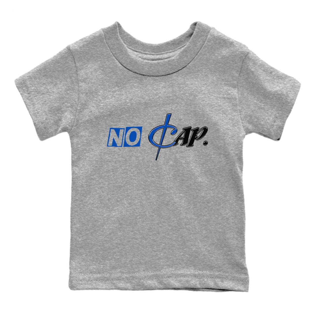 1s Game Royal shirts to match jordans No Cap sneaker match tees Air Jordan 1 Retro Low OG Game Royal match shoes to clothes SNRT Sneaker Tees Youth Baby Heather Grey 2 tee