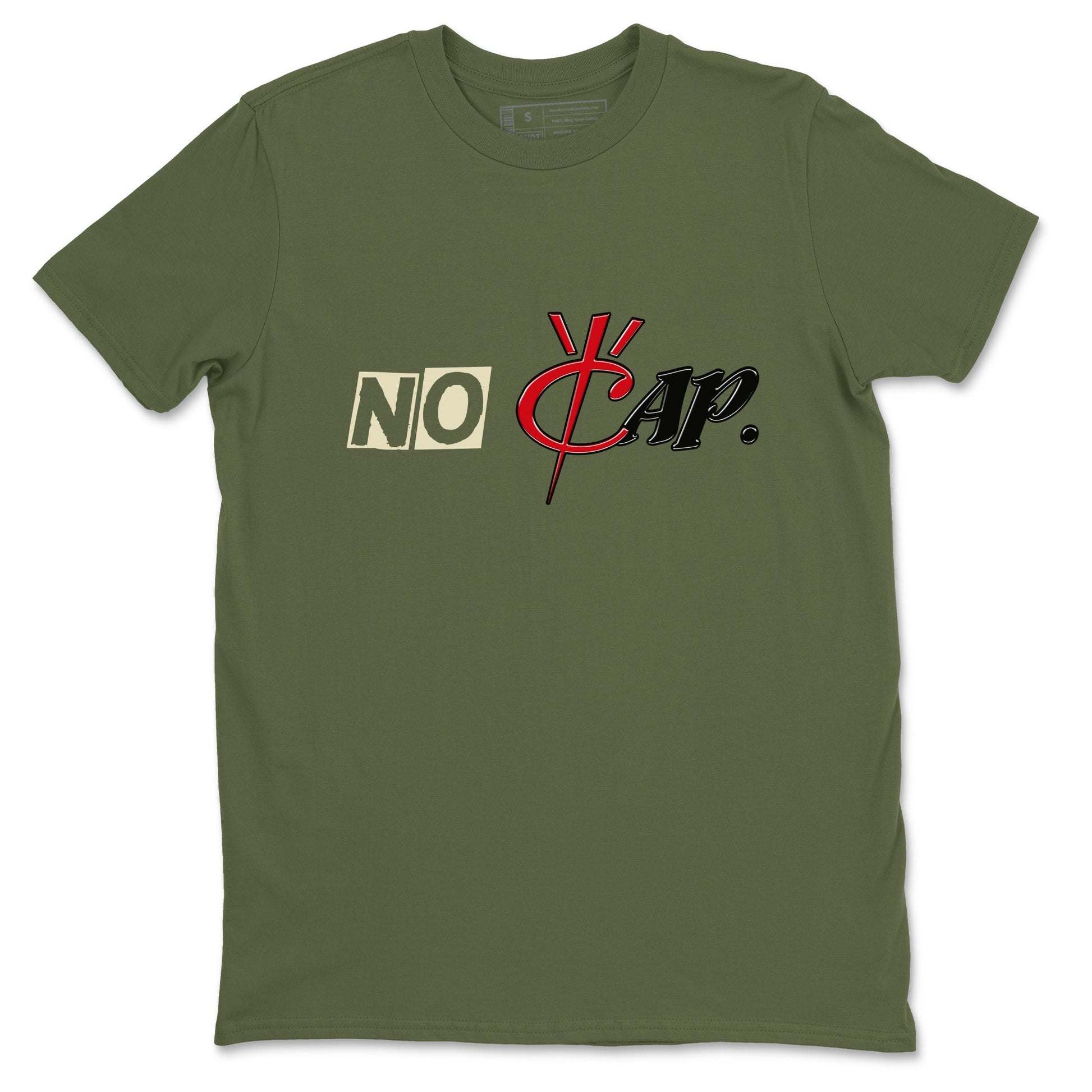 1s Travis Scott Medium Olive shirts to match jordans No Cap sneaker match tees Air Jordan 1 Travis Scott Medium Olive match shoes to clothes SNRT Sneaker Tees unisex cotton Military Green 2 shirts
