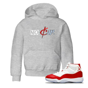 11s Cherry shirts to match jordans No Cap sneaker match tees Air Jordan 11 Retro Cherry match shoes to clothes SNRT Sneaker Tees Youth Baby Heather Grey 1 tee