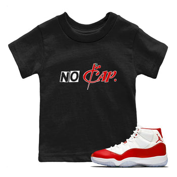 11s Cherry shirts to match jordans No Cap sneaker match tees Air Jordan 11 Retro Cherry match shoes to clothes SNRT Sneaker Tees Youth Baby Black 1 tee