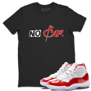 11s Cherry shirts to match jordans No Cap sneaker match tees Air Jordan 11 Retro Cherry match shoes to clothes SNRT Sneaker Tees unisex cotton Black 1 shirts