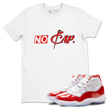 11s Cherry shirts to match jordans No Cap sneaker match tees Air Jordan 11 Retro Cherry match shoes to clothes SNRT Sneaker Tees unisex cotton White 1 shirts