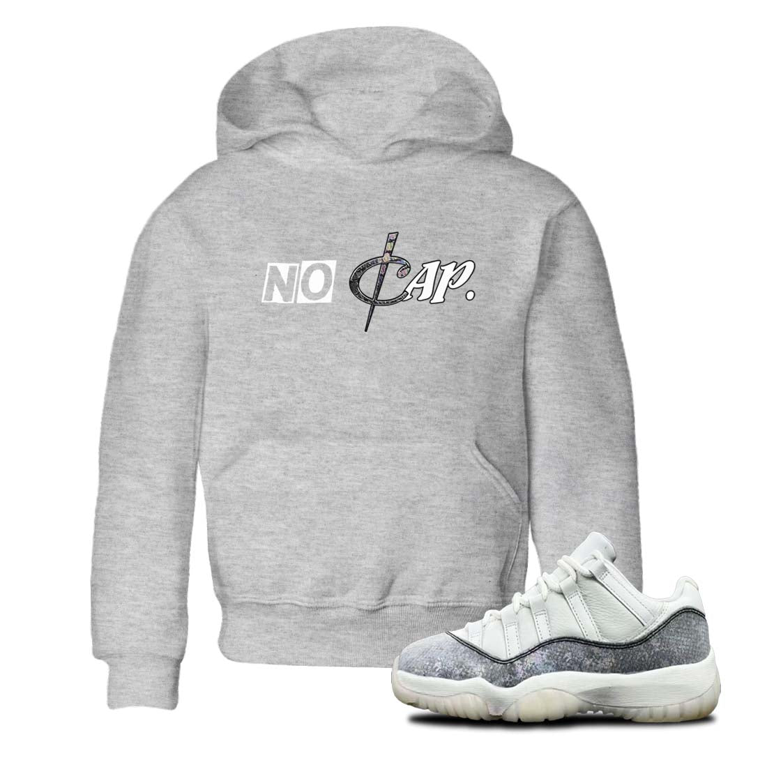 11s Year Of The Snake shirts to match jordans  No Cap shirts to match jordans Air Jordan 11 Retro Low Year Of The Snake match shoes to clothes SNRT Sneaker Tees Youth Baby Heather Grey 1 tee