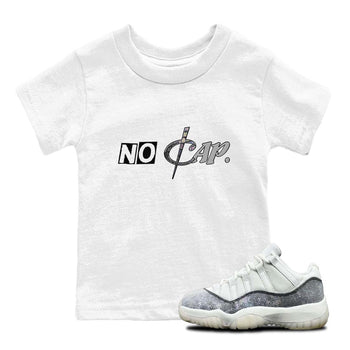 11s Year Of The Snake shirts to match jordans  No Cap shirts to match jordans Air Jordan 11 Retro Low Year Of The Snake match shoes to clothes SNRT Sneaker Tees Youth Baby White 1 tee