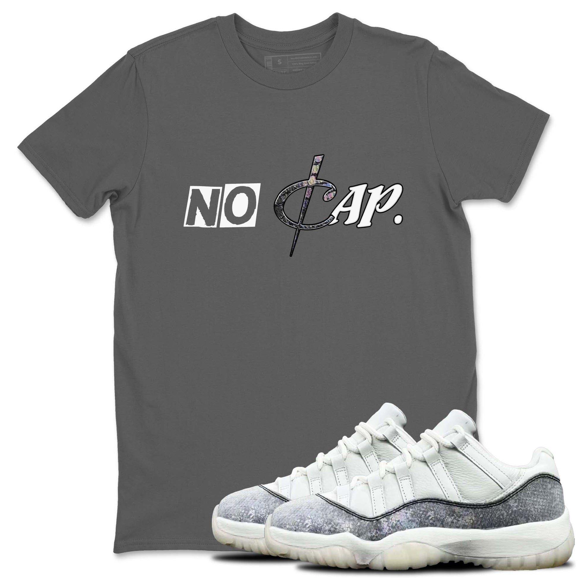 11s Year Of The Snake shirts to match jordans  No Cap shirts to match jordans Air Jordan 11 Retro Low Year Of The Snake match shoes to clothes SNRT Sneaker Tees unisex cotton Cool Grey 1 shirts