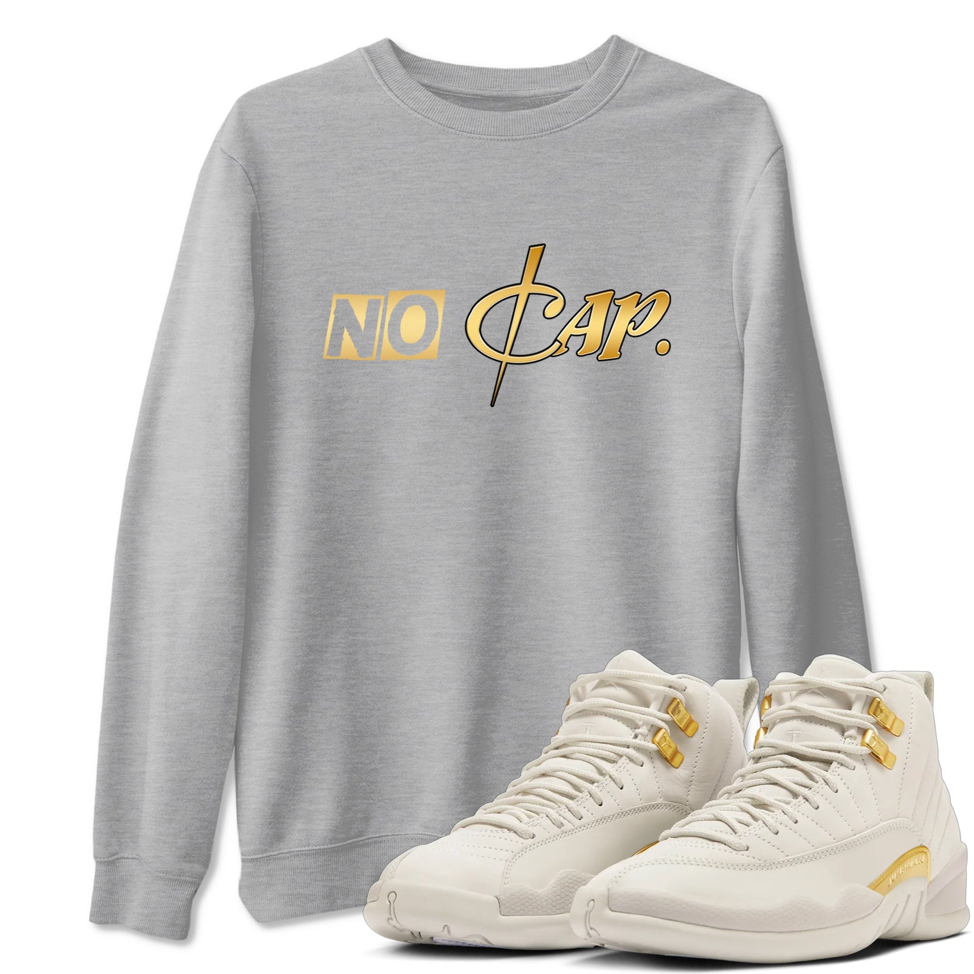 12s Phantom shirts to match jordans No Cap sneaker match tees Air Jordan 12 WMNS Phantom match shoes to clothes SNRT Sneaker Tees unisex cotton Heather Grey 1 shirts