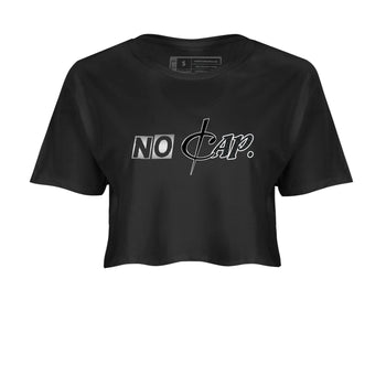 3s Black Cat shirts to match jordans No Cap sneaker match tees Air Jordan 3 Retro Black Cat match shoes to clothes SNRT Sneaker Tees unisex cotton Black 2 crop tee