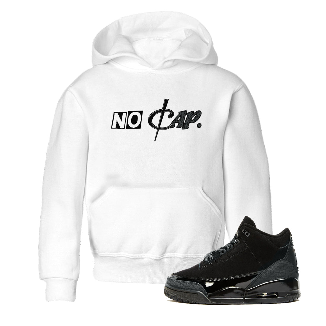 3s Black Cat shirts to match jordans No Cap sneaker match tees Air Jordan 3 Retro Black Cat match shoes to clothes SNRT Sneaker Tees Youth Baby White 1 tee