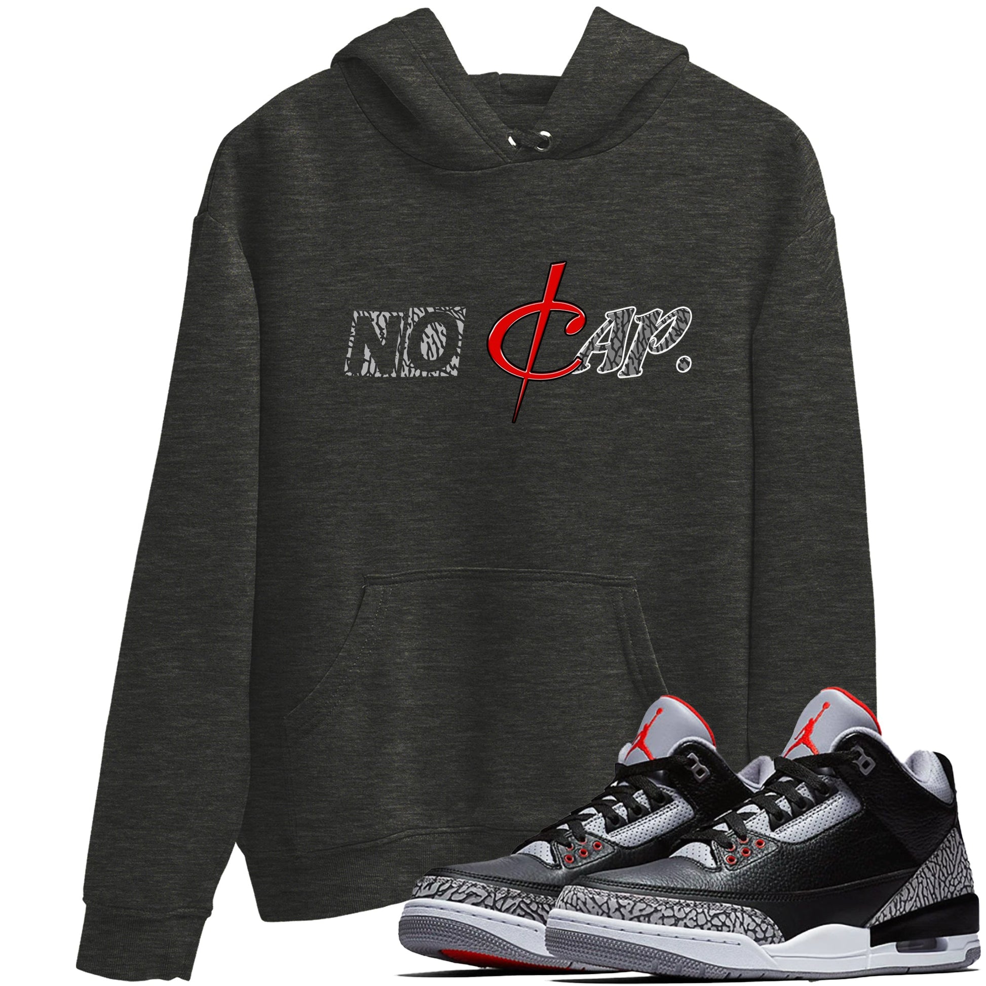 3s Black Cement shirts to match jordans No Cap sneaker match tees Air Jordan 3 Black Cement match shoes to clothes SNRT Sneaker Tees unisex cotton Charcoal Heather 1 shirts