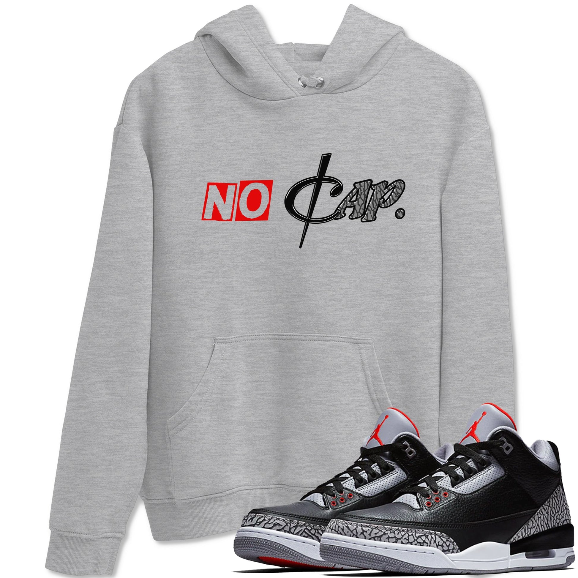 3s Black Cement shirts to match jordans No Cap sneaker match tees Air Jordan 3 Black Cement match shoes to clothes SNRT Sneaker Tees unisex cotton Heather Grey 1 shirts