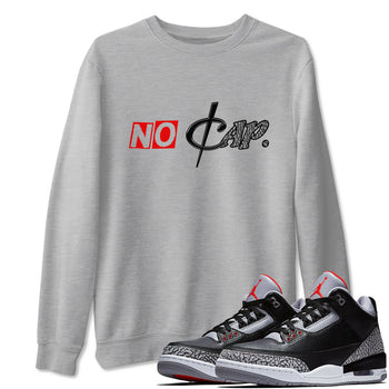 3s Black Cement shirts to match jordans No Cap sneaker match tees Air Jordan 3 Black Cement match shoes to clothes SNRT Sneaker Tees unisex cotton Heather Grey 1 shirts