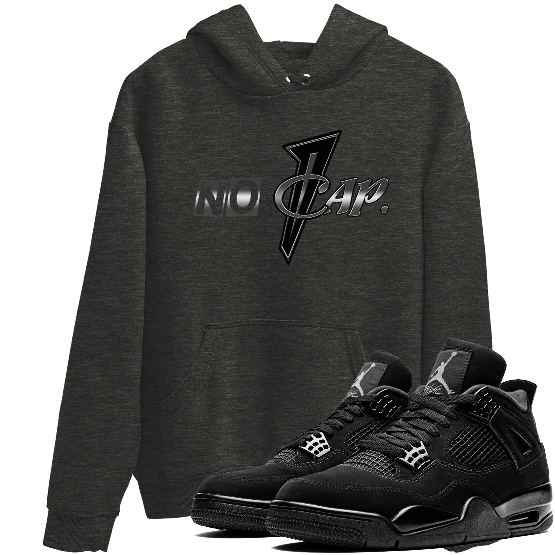 4s Black Cat shirts to match jordans No Cap sneaker match tees Air Jordan 4 Black Cat match shoes to clothes SNRT Sneaker Tees unisex cotton Charcoal Heather 1 shirts