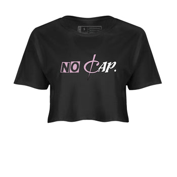 4s Retro Orchid shirts to match jordans No Cap sneaker match tees Air Jordan 4 WMNS Orchid match shoes to clothes SNRT Sneaker Tees unisex cotton Black 2 crop tee