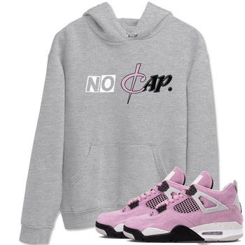 4s Retro Orchid shirts to match jordans No Cap sneaker match tees Air Jordan 4 WMNS Orchid match shoes to clothes SNRT Sneaker Tees unisex cotton Heather Grey 1 shirts