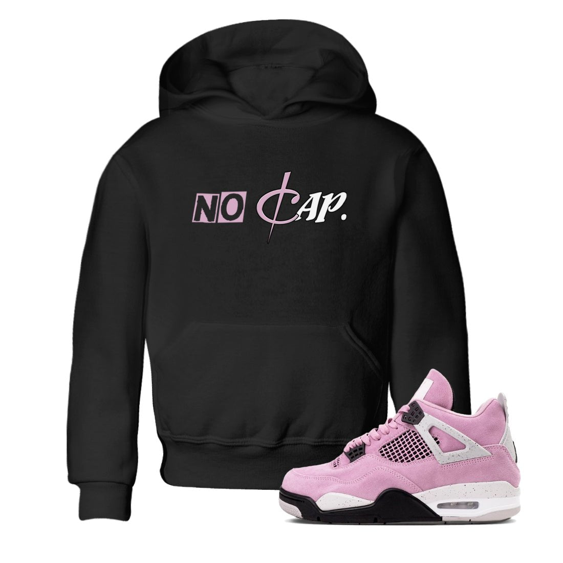 4s Retro Orchid shirts to match jordans No Cap sneaker match tees Air Jordan 4 WMNS Orchid match shoes to clothes SNRT Sneaker Tees Youth Baby Black 1 tee